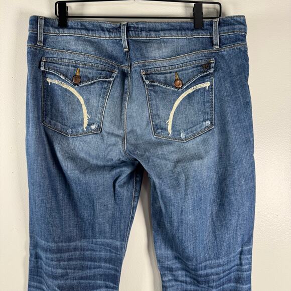 Joes Womens Provocateur Boot Cut Jeans Distressed Stretch Med Wash Mid Rise 32 - Picture 5 of 10